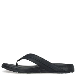 Flip Flops*Skechers Men's , Relaxed Fit: Supreme - Bosnia Sandal Black