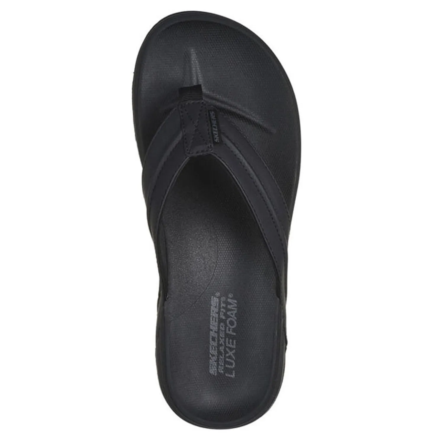 Flip Flops*Skechers Men's , Relaxed Fit: Supreme - Bosnia Sandal Black