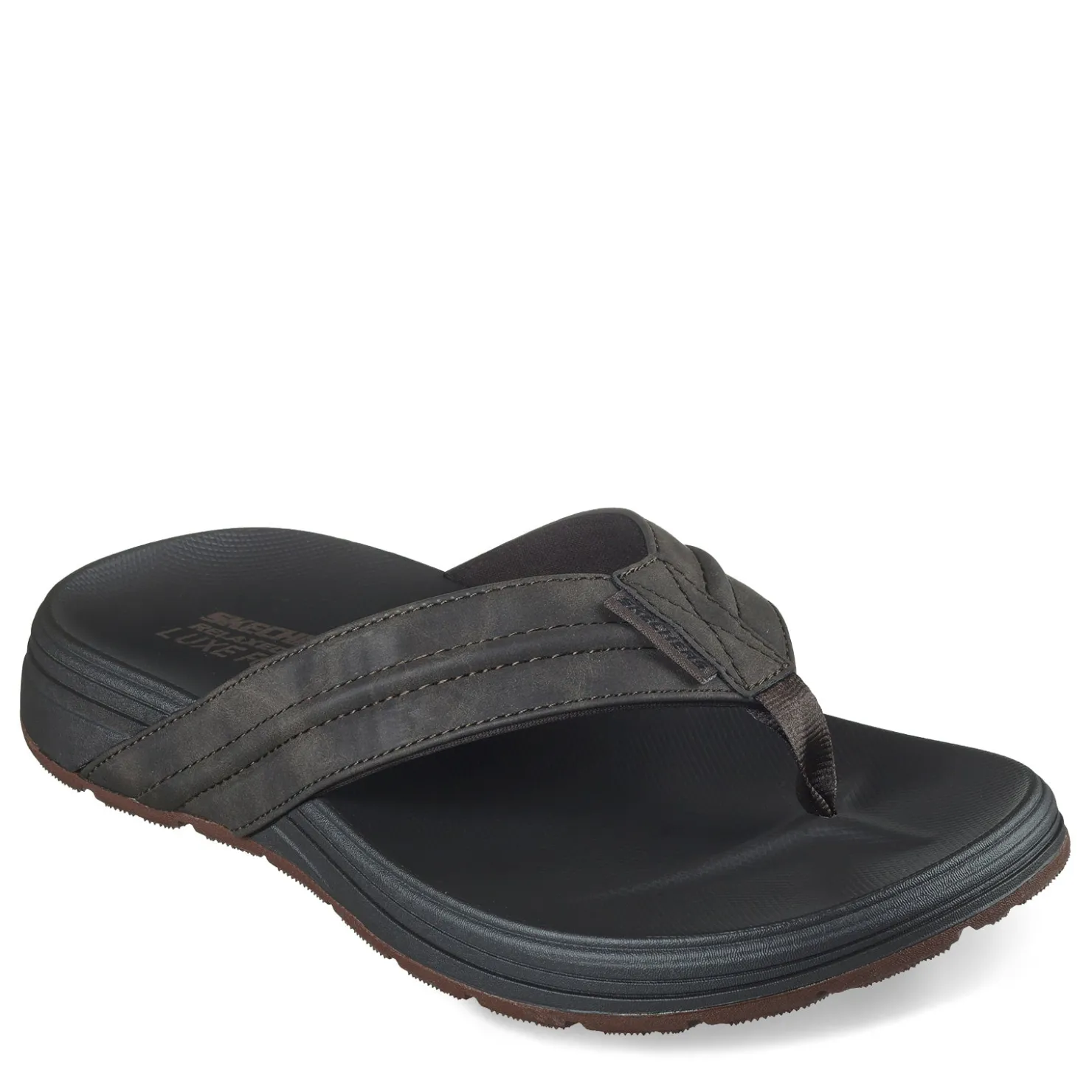 Sandals*Skechers Men's , Relaxed Fit: Supreme - Bosnia Sandal Chocolate
