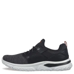 Walking*Skechers Men's , Relaxed Fit: Solvano - Caspian Sneaker Black Knit/Synthetic