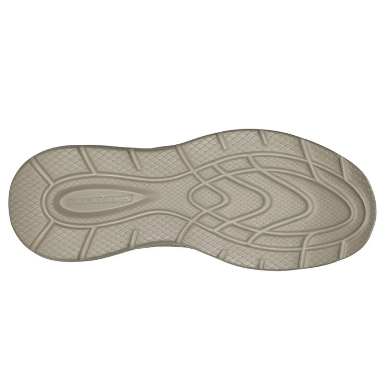 Walking*Skechers Men's , Relaxed Fit: Garner – Crispin Sneaker Tan Knitted Mesh