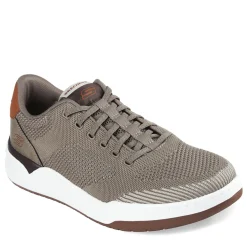 Slip-On Shoes*Skechers Men's , Relaxed Fit: Corliss - Dorset Sneaker Taupe Knit