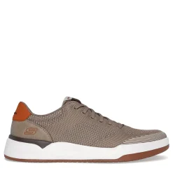 Slip-On Shoes*Skechers Men's , Relaxed Fit: Corliss - Dorset Sneaker Taupe Knit