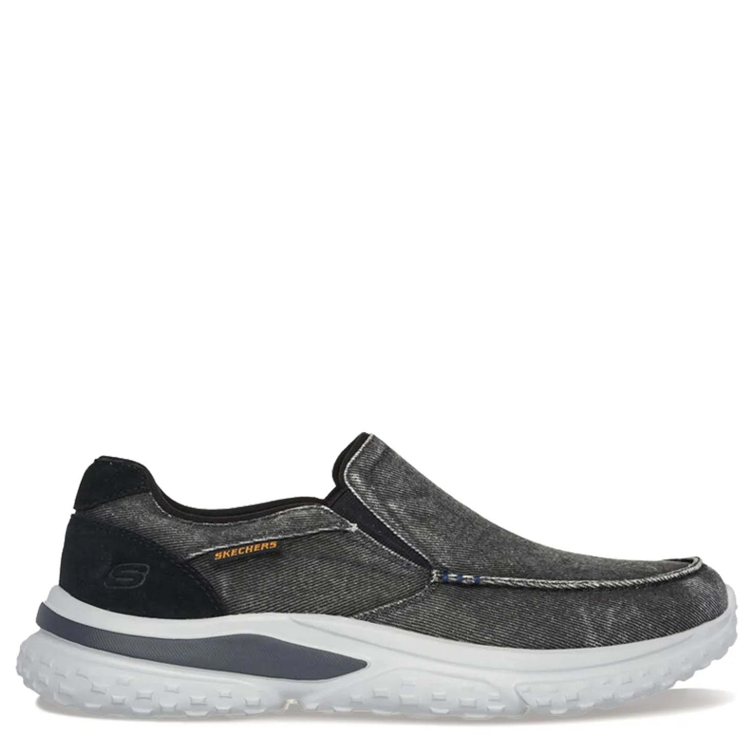 Sneakers & Athletics*Skechers Men's , Relaxed Fit: Solvano – Varone Slip-On Black