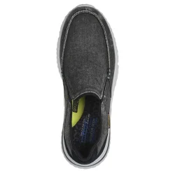 Sneakers & Athletics*Skechers Men's , Relaxed Fit: Solvano – Varone Slip-On Black