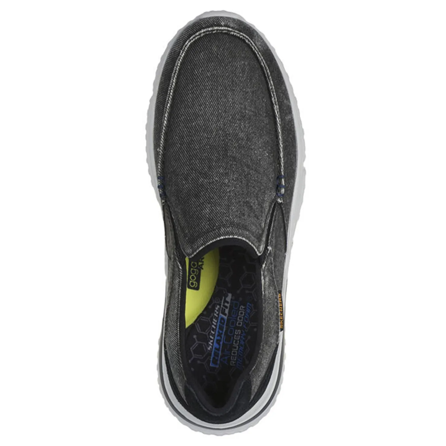 Sneakers & Athletics*Skechers Men's , Relaxed Fit: Solvano – Varone Slip-On Black