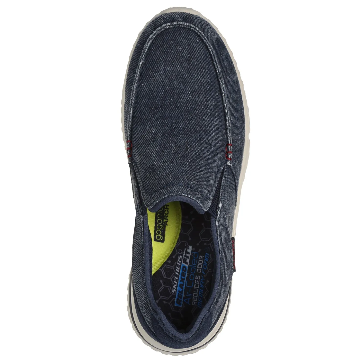 Sneakers & Athletics*Skechers Men's , Relaxed Fit: Solvano – Varone Slip-On Navy Canvas