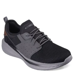 Fashion & Street*Skechers Men's , Relaxed Fit: Slade - Raymar Sneaker Black Grey Mesh