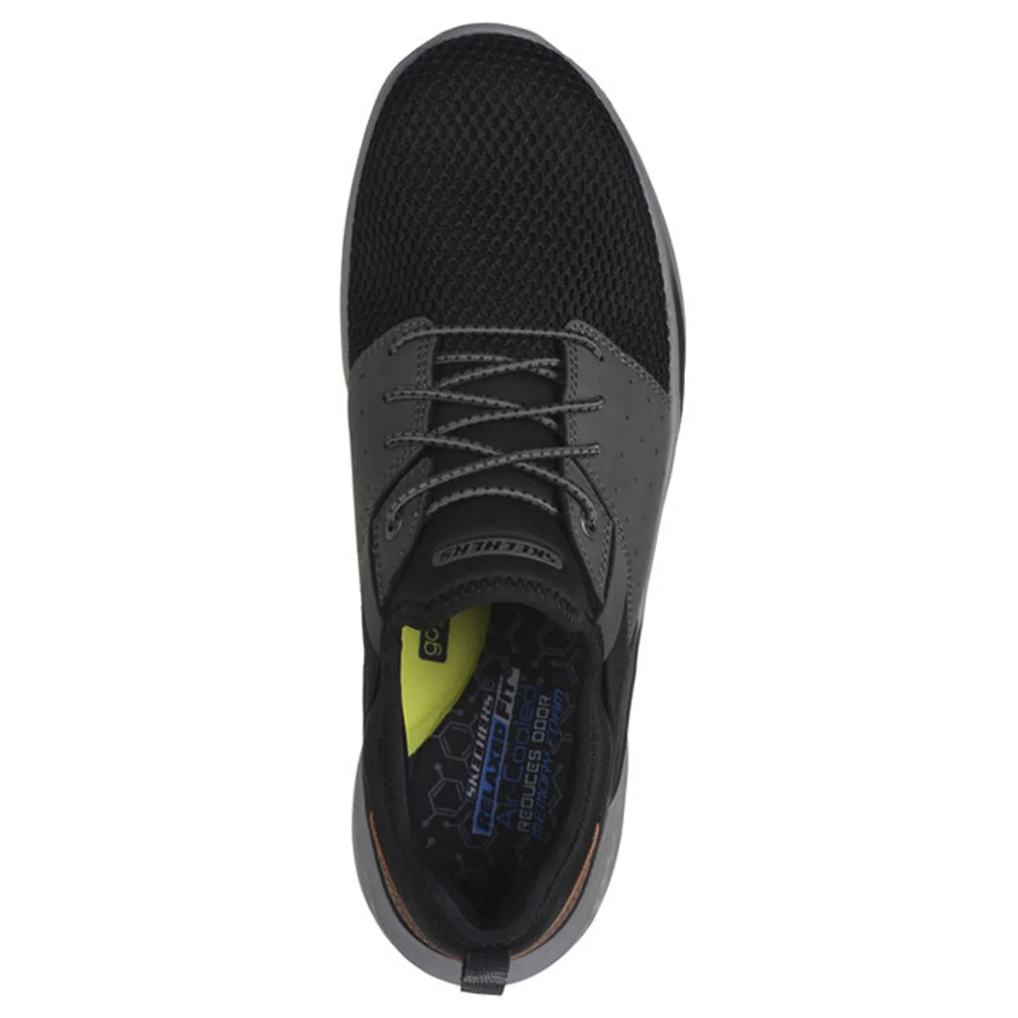 Fashion & Street*Skechers Men's , Relaxed Fit: Slade - Raymar Sneaker Black Grey Mesh