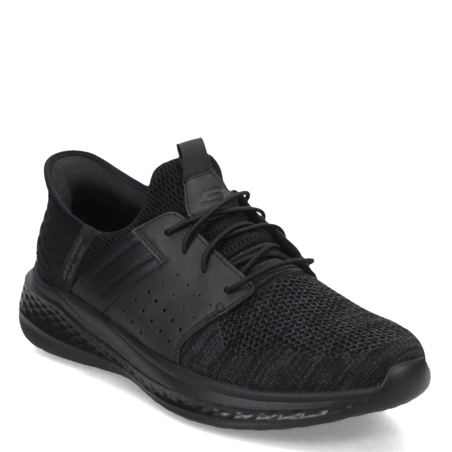 Fashion & Street*Skechers Men's , Relaxed Fit Slip-ins: Slade - Ocon Sneaker Black Knit/Synthetic