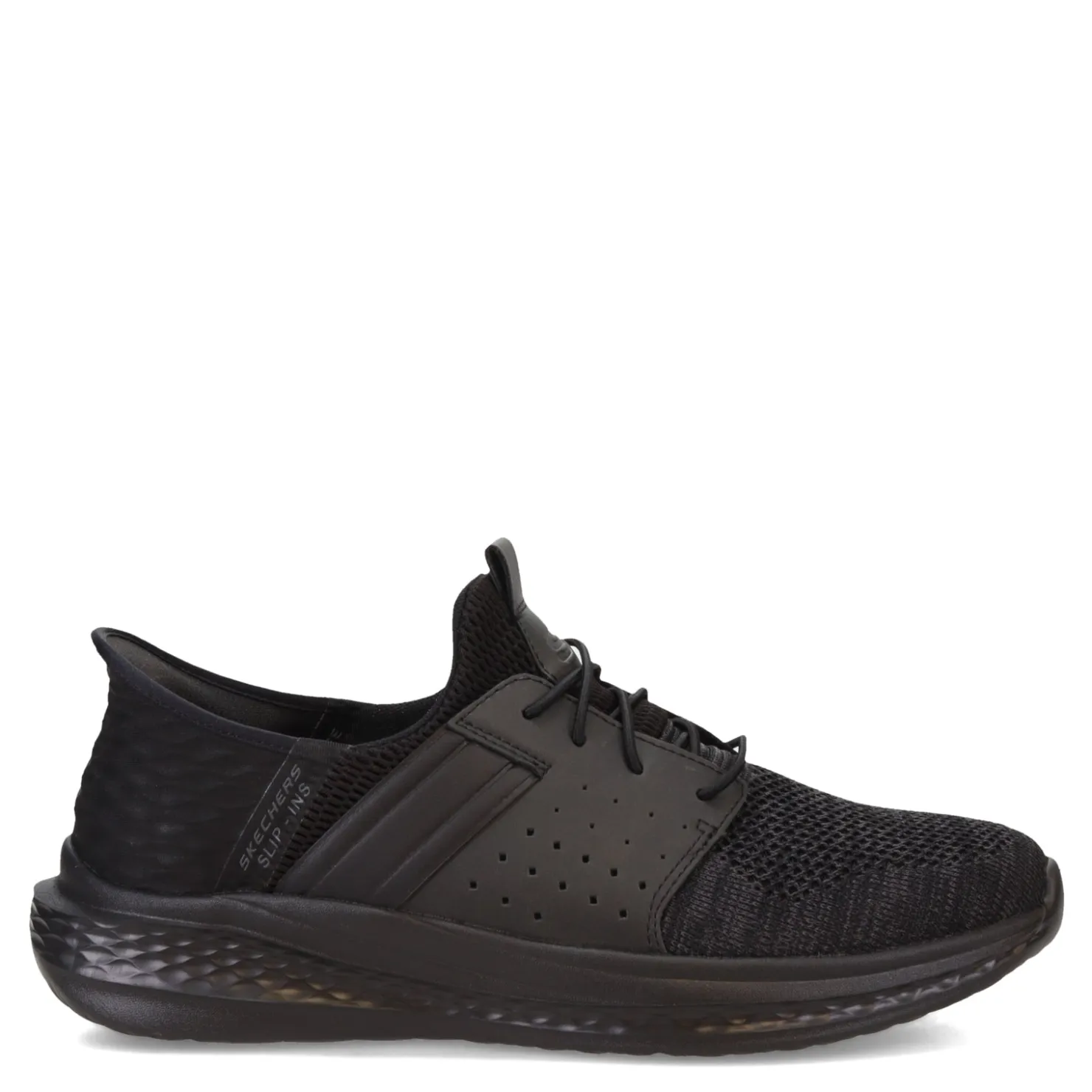 Fashion & Street*Skechers Men's , Relaxed Fit Slip-ins: Slade - Ocon Sneaker Black Knit/Synthetic