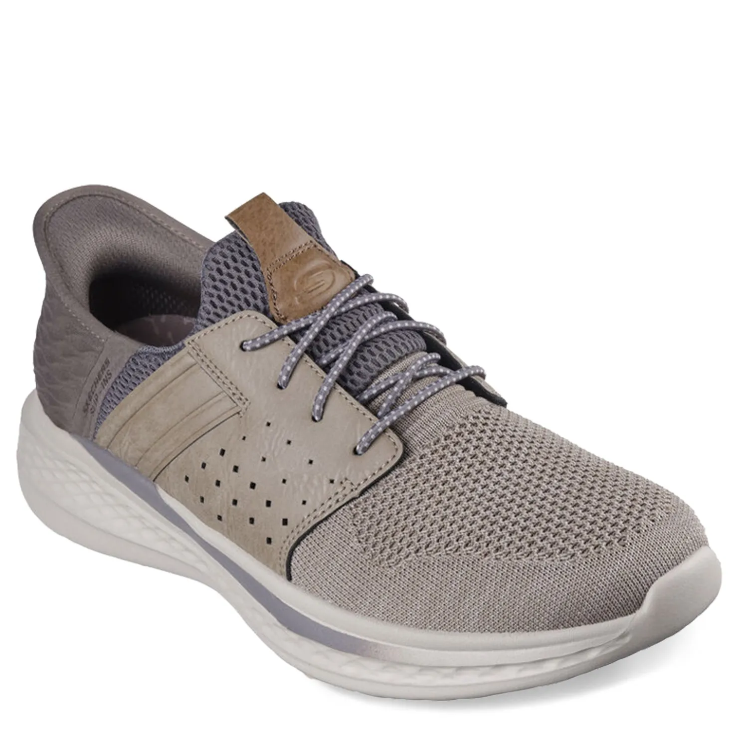 Fashion & Street*Skechers Men's , Relaxed Fit Slip-ins: Slade - Ocon Sneaker Taupe Knit