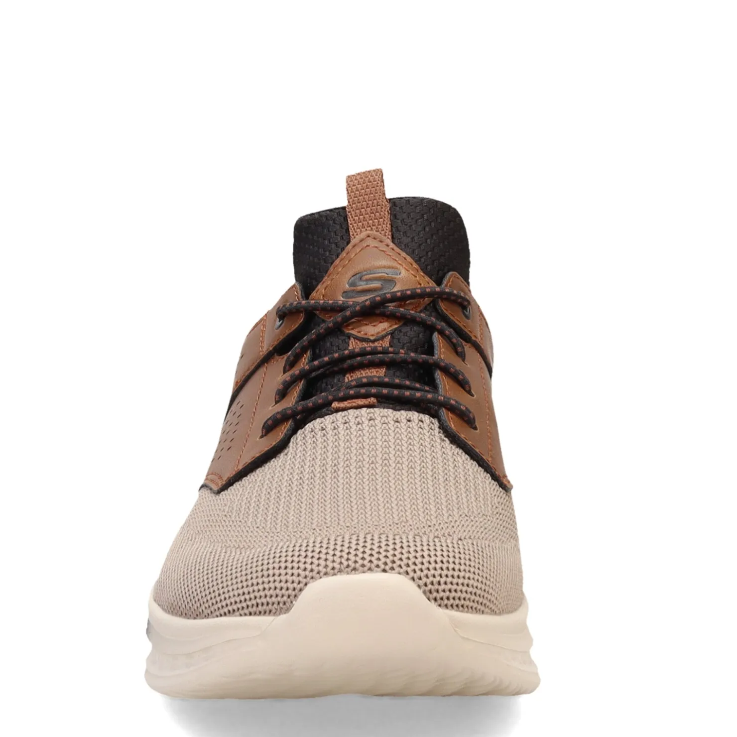 Fashion & Street*Skechers Men's , Relaxed Fit: Slade - Breyer Sneaker Brown Tan Knit