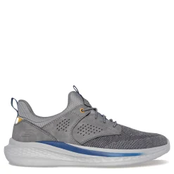 Sneakers & Athletics*Skechers Men's , Relaxed Fit: Slade - Breyer Sneaker Gray Knitted Mesh