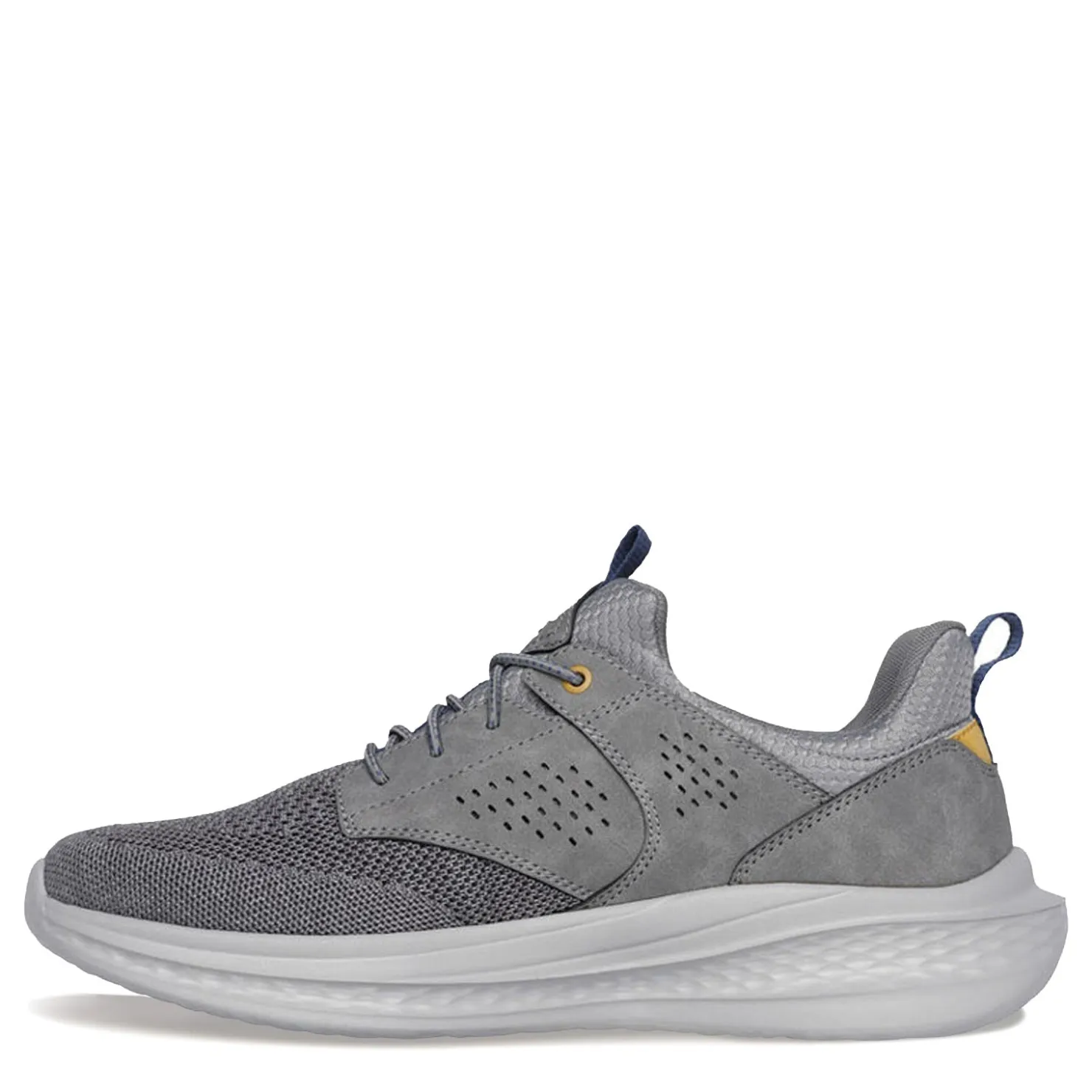 Sneakers & Athletics*Skechers Men's , Relaxed Fit: Slade - Breyer Sneaker Gray Knitted Mesh