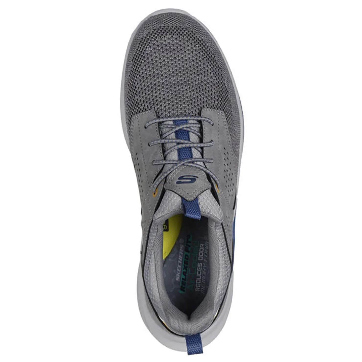 Sneakers & Athletics*Skechers Men's , Relaxed Fit: Slade - Breyer Sneaker Gray Knitted Mesh