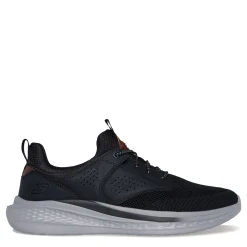 Sneakers & Athletics*Skechers Men's , Relaxed Fit: Slade - Breyer Sneaker - Wide Width Black Knitted Mesh