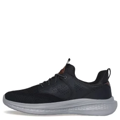 Sneakers & Athletics*Skechers Men's , Relaxed Fit: Slade - Breyer Sneaker - Wide Width Black Knitted Mesh