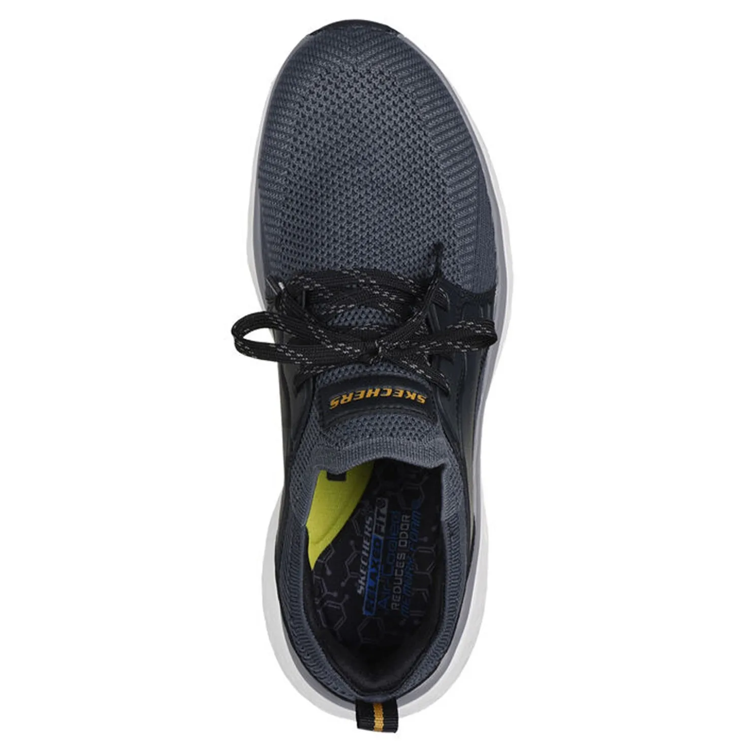 Sneakers & Athletics*Skechers Men's , Relaxed Fit: Lancer - Dalton Sneaker Black Gray Knit