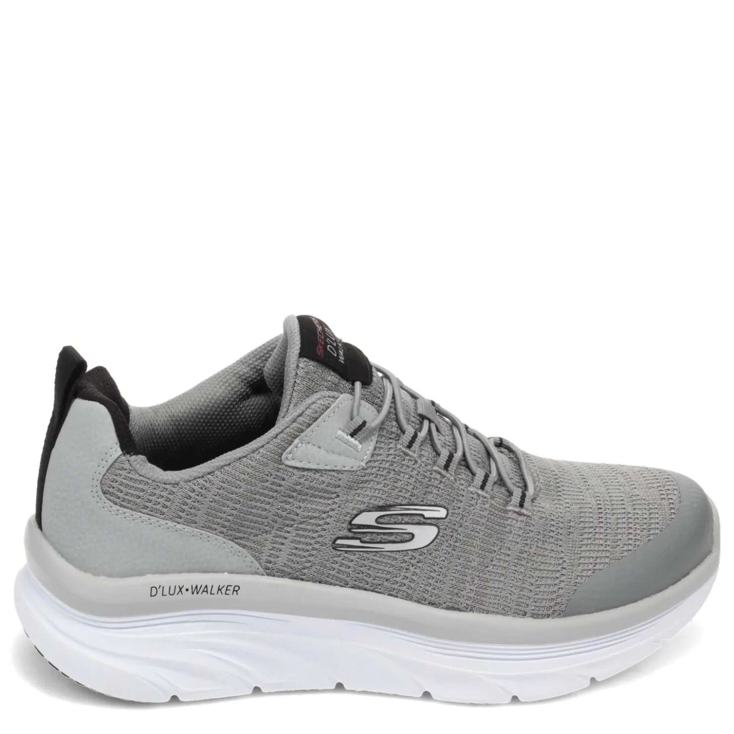 Fashion & Street*Skechers Men's , Relaxed Fit: D'Lux Walker - Pensive Sneaker - Wide Width Gray/Black