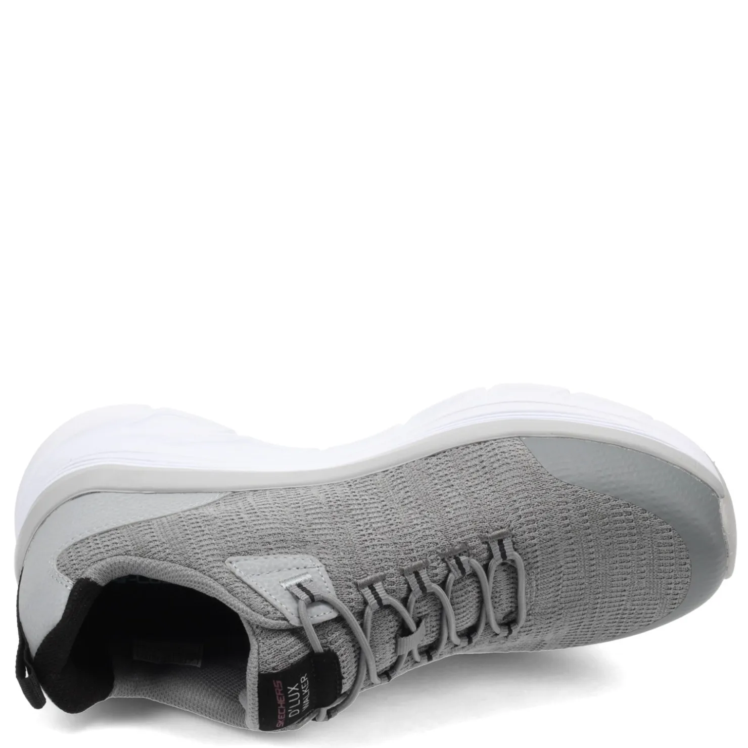 Fashion & Street*Skechers Men's , Relaxed Fit: D'Lux Walker - Pensive Sneaker - Wide Width Gray/Black