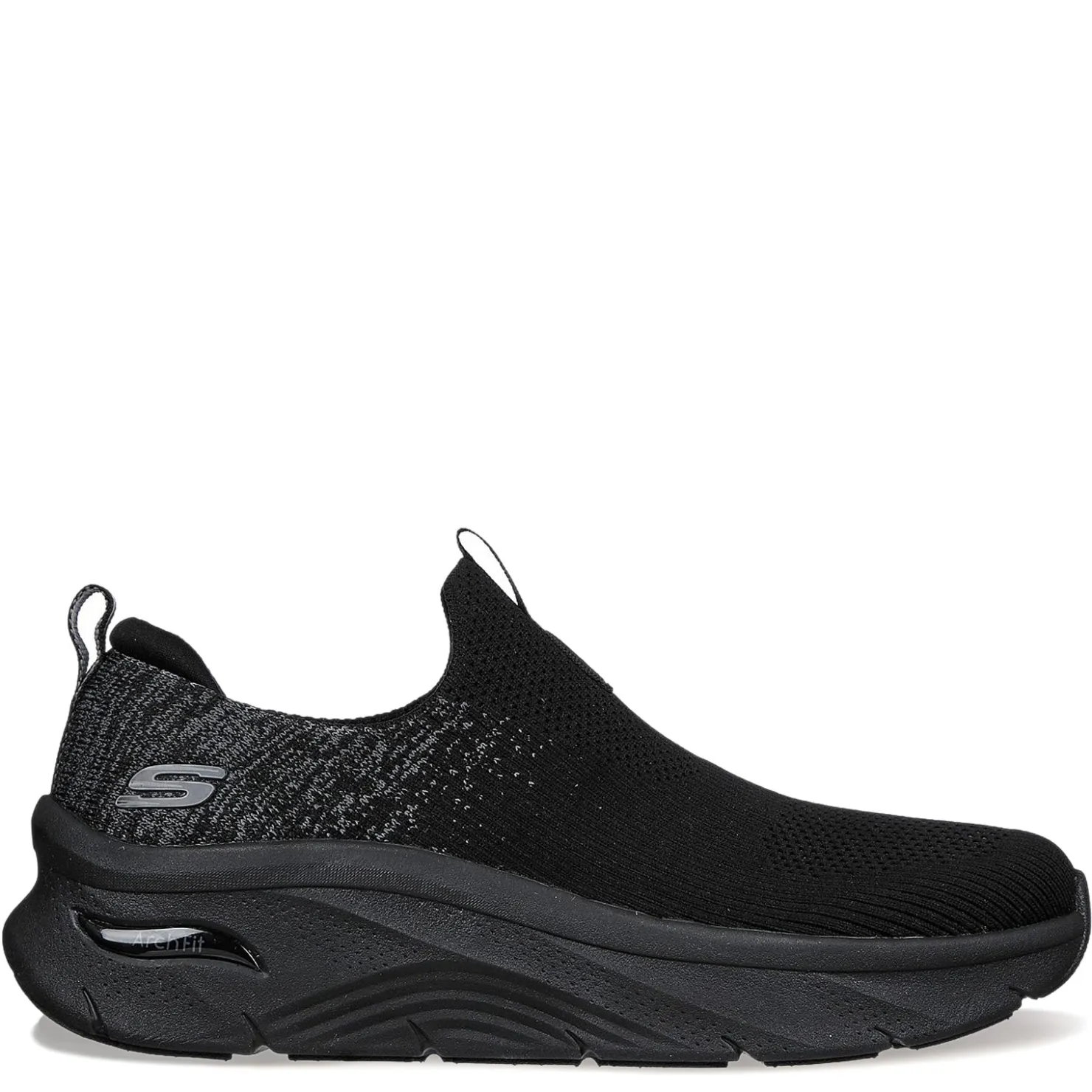 Walking*Skechers Men's , Relaxed Fit: Arch Fit D'Lux Sneaker Black/Black
