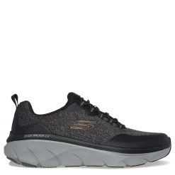 Walking*Skechers Men's , Relaxed Fit: D'Lux Walker 2.0 - Steadyway Walking Shoe Black/Charcoal