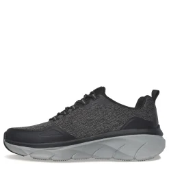 Walking*Skechers Men's , Relaxed Fit: D'Lux Walker 2.0 - Steadyway Walking Shoe Black/Charcoal