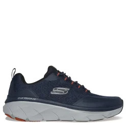 Sneakers & Athletics*Skechers Men's , Relaxed Fit: D'Lux Walker 2.0 - Steadyway Walking Shoe Navy/Orange