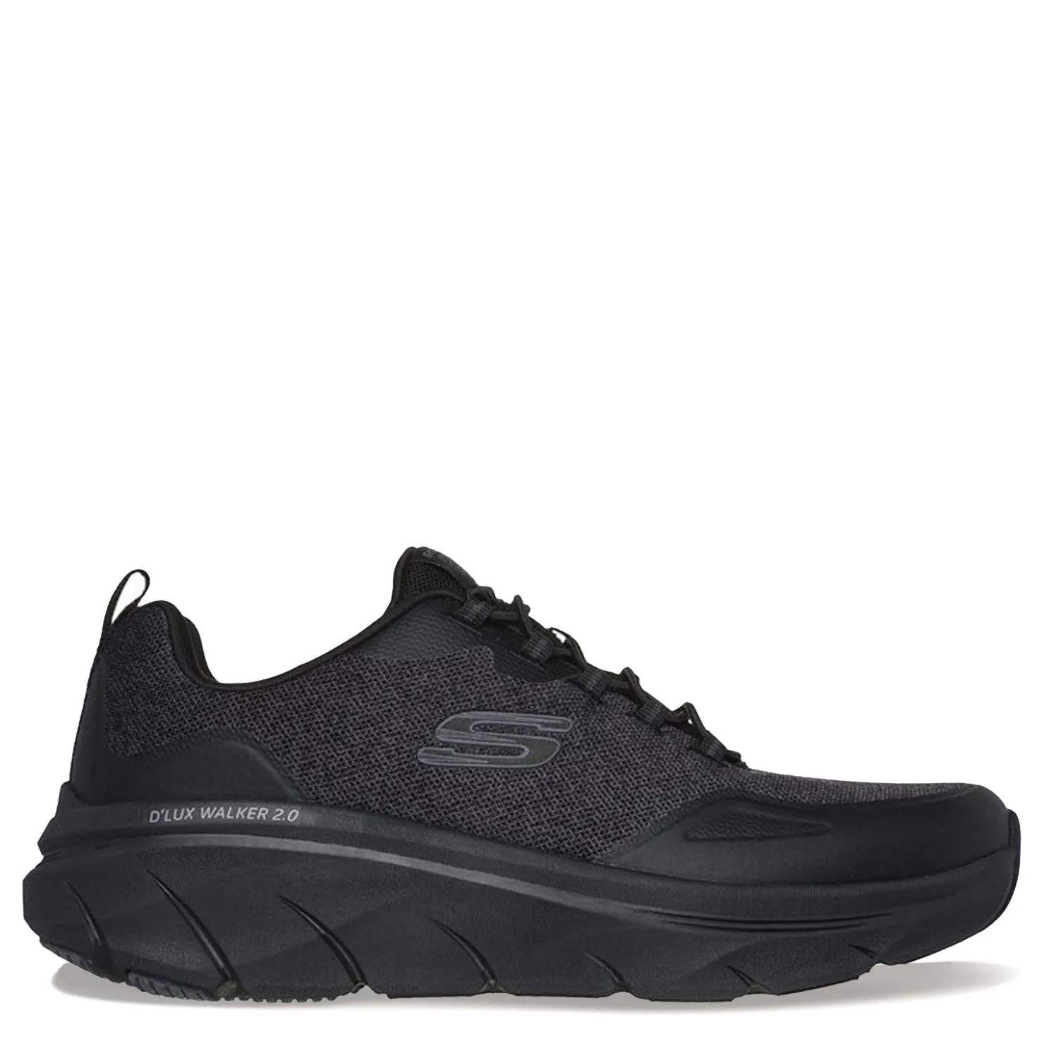 Slip-On Shoes*Skechers Men's , Relaxed Fit: D'Lux Walker 2.0 - Steadyway Walking Shoe - Extra Wide Width Black