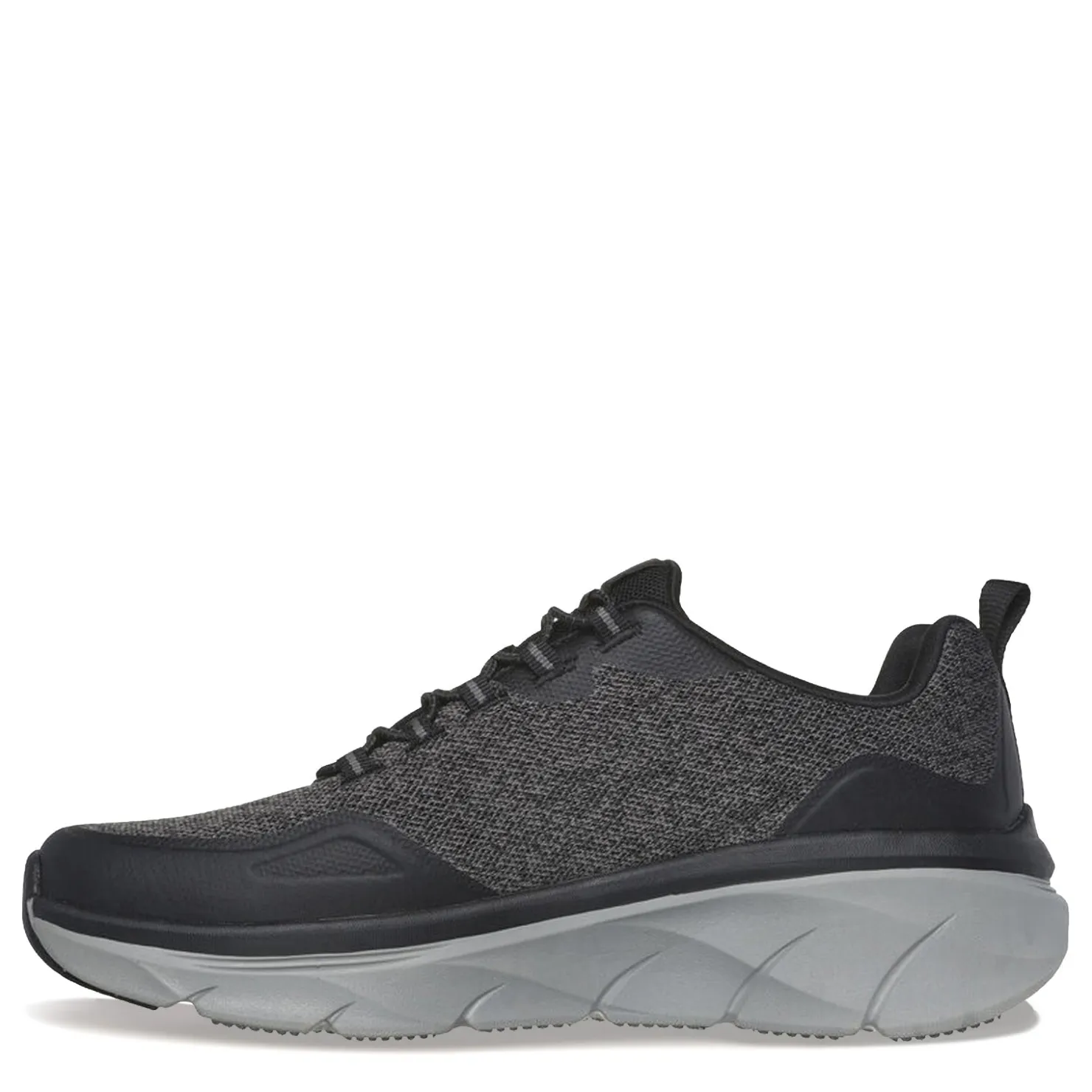 Walking*Skechers Men's , Relaxed Fit: D'Lux Walker 2.0 - Steadyway Walking Shoe - Extra Wide Width Black/Charcoal