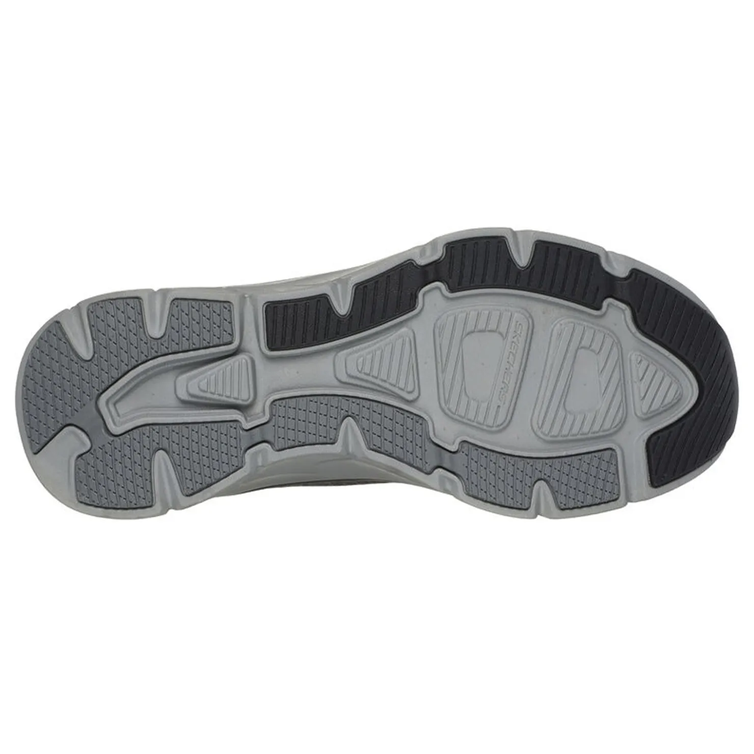Walking*Skechers Men's , Relaxed Fit: D'Lux Walker 2.0 - Steadyway Walking Shoe - Extra Wide Width Black/Charcoal