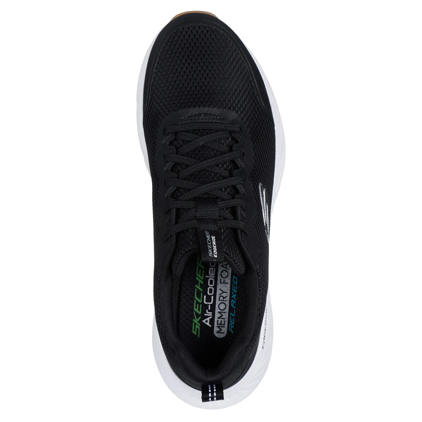 Sneakers & Athletics*Skechers Men's , Relaxed Fit: Edgeride - Rekze Sneaker - Extra Wide Width Black/Black