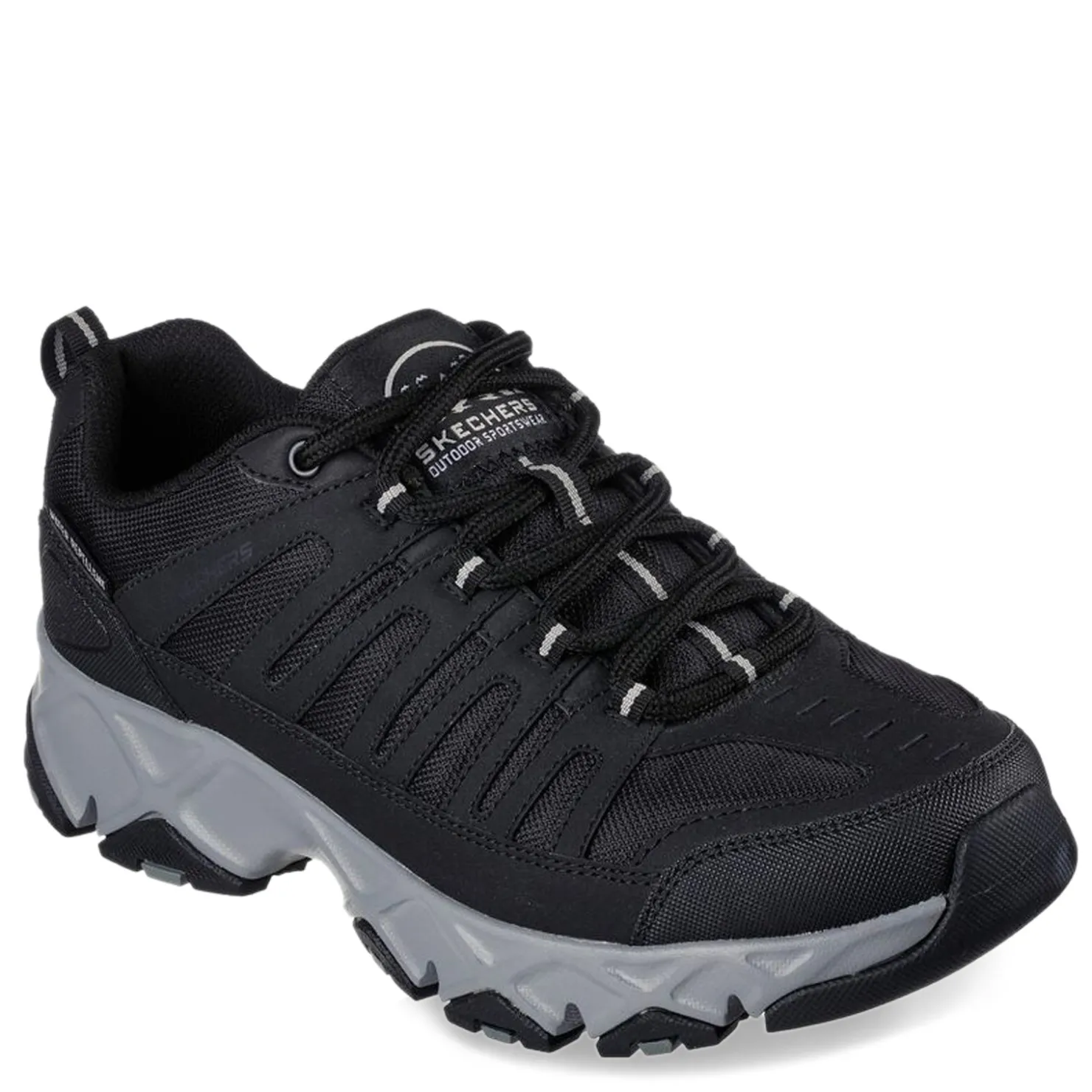 Sneakers & Athletics*Skechers Men's , Relaxed Fit: Crossbar - Stilholt Hiking Shoe Black/Gray