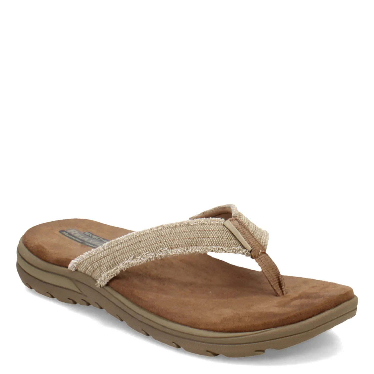Flip Flops*Skechers Men's , Relaxed Fit: Supreme - Bosnia Sandal Tan