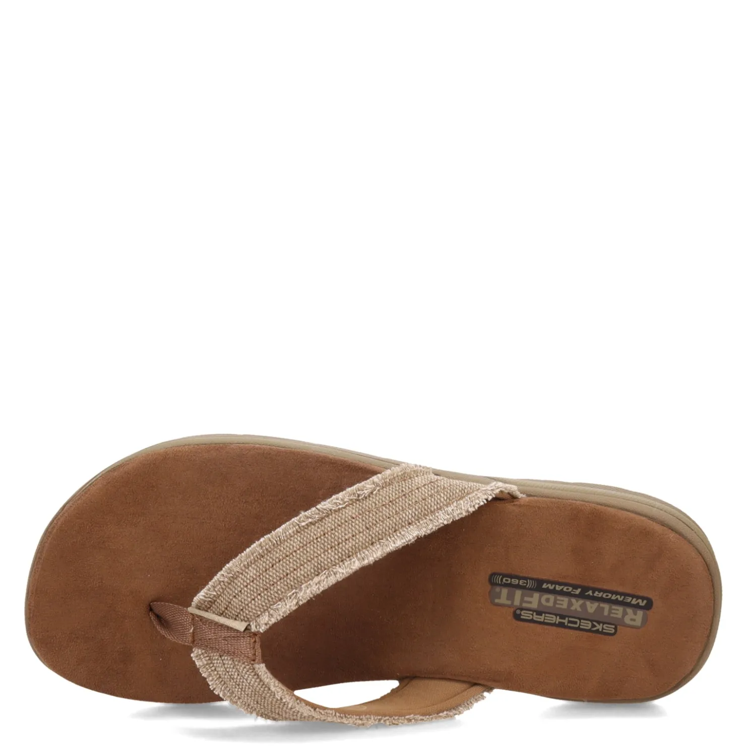 Flip Flops*Skechers Men's , Relaxed Fit: Supreme - Bosnia Sandal Tan