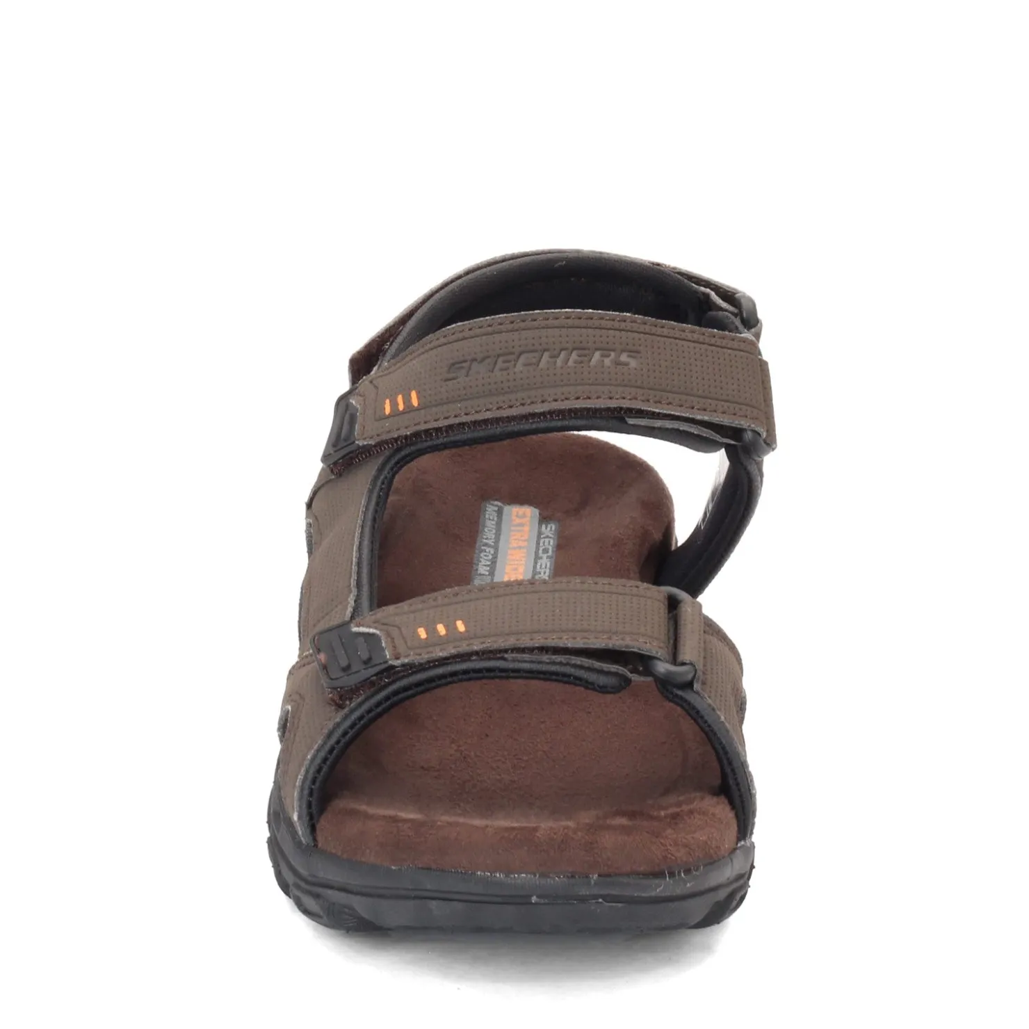 Sandals*Skechers Men's , Relaxed Fit: Conner - Louden Sandal - Wide Width Brown