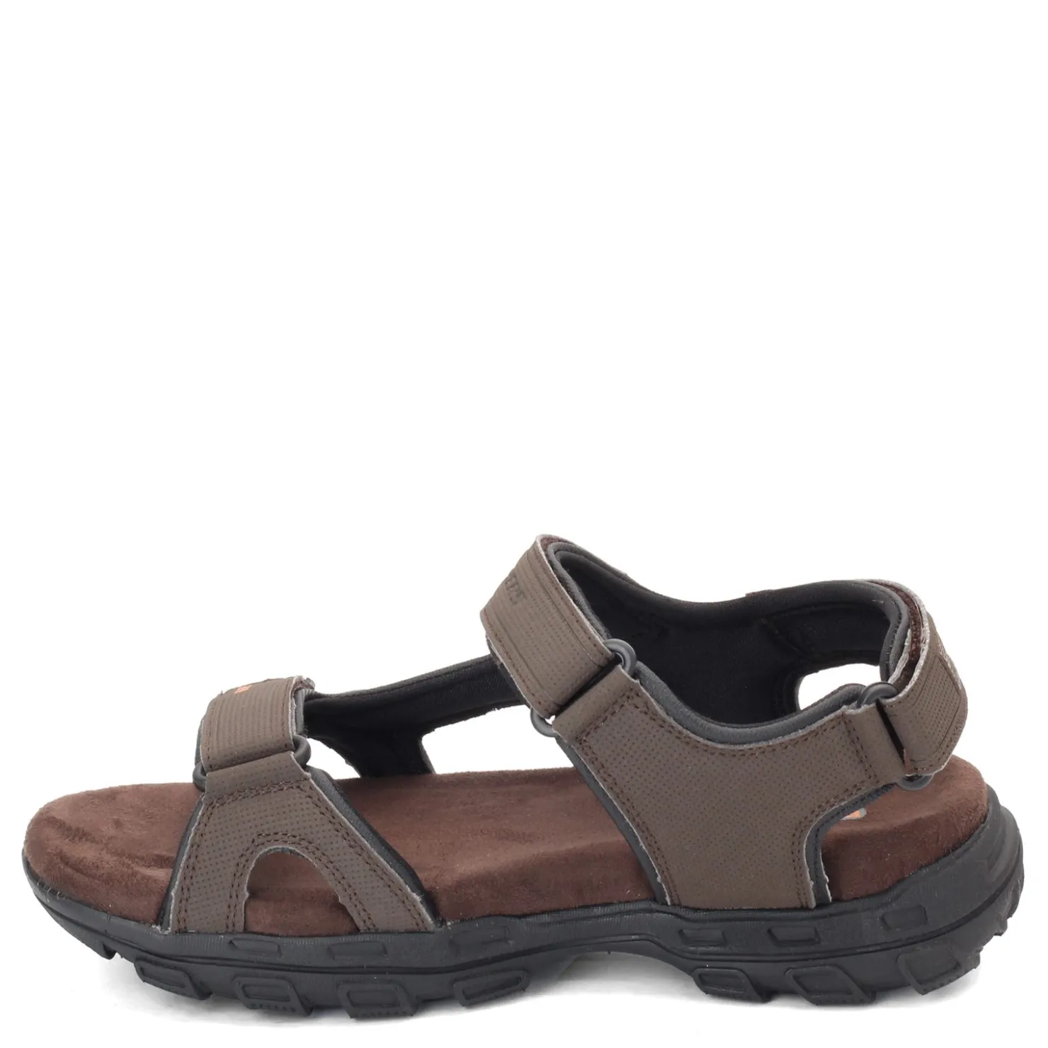 Sandals*Skechers Men's , Relaxed Fit: Conner - Louden Sandal - Wide Width Brown