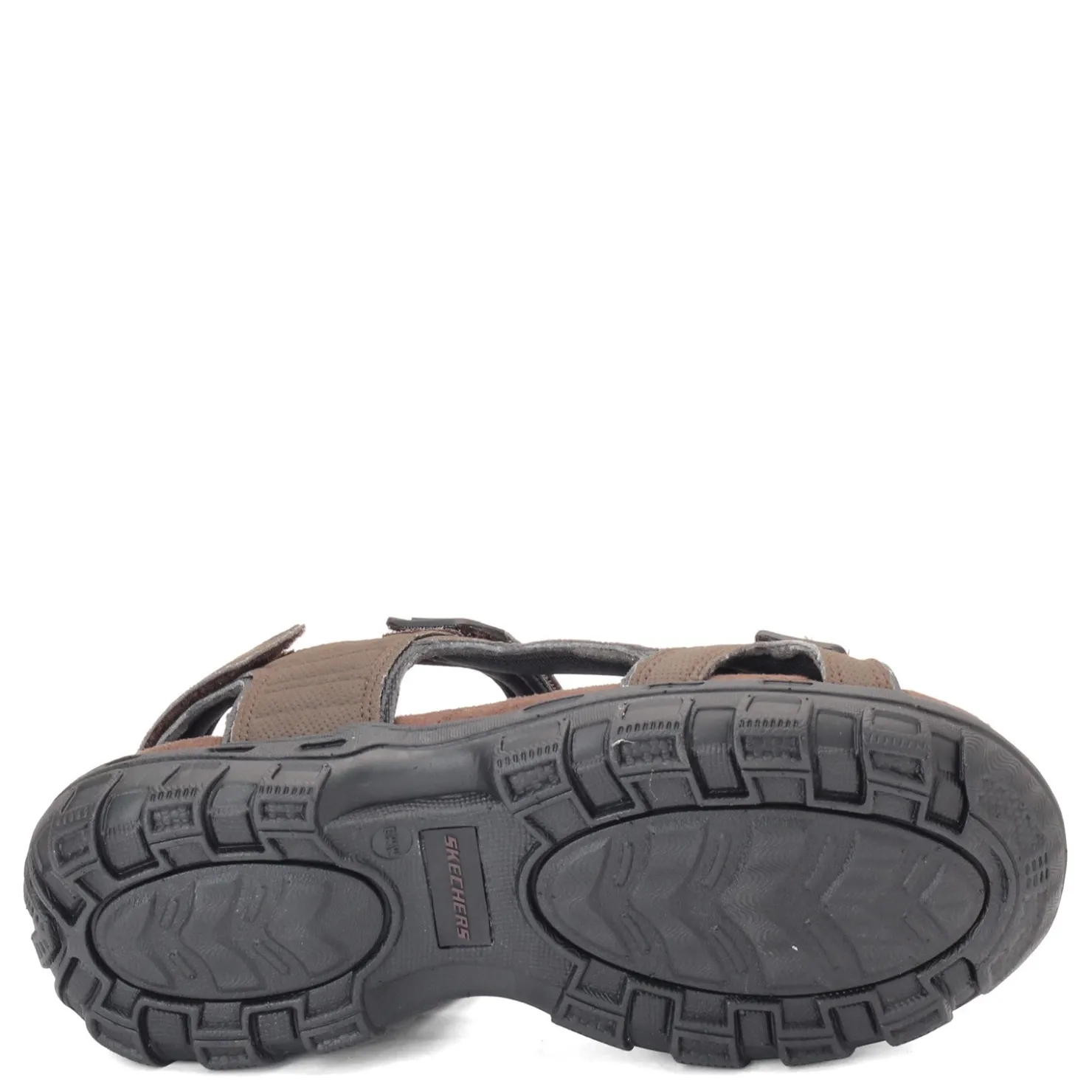 Sandals*Skechers Men's , Relaxed Fit: Conner - Louden Sandal - Wide Width Brown