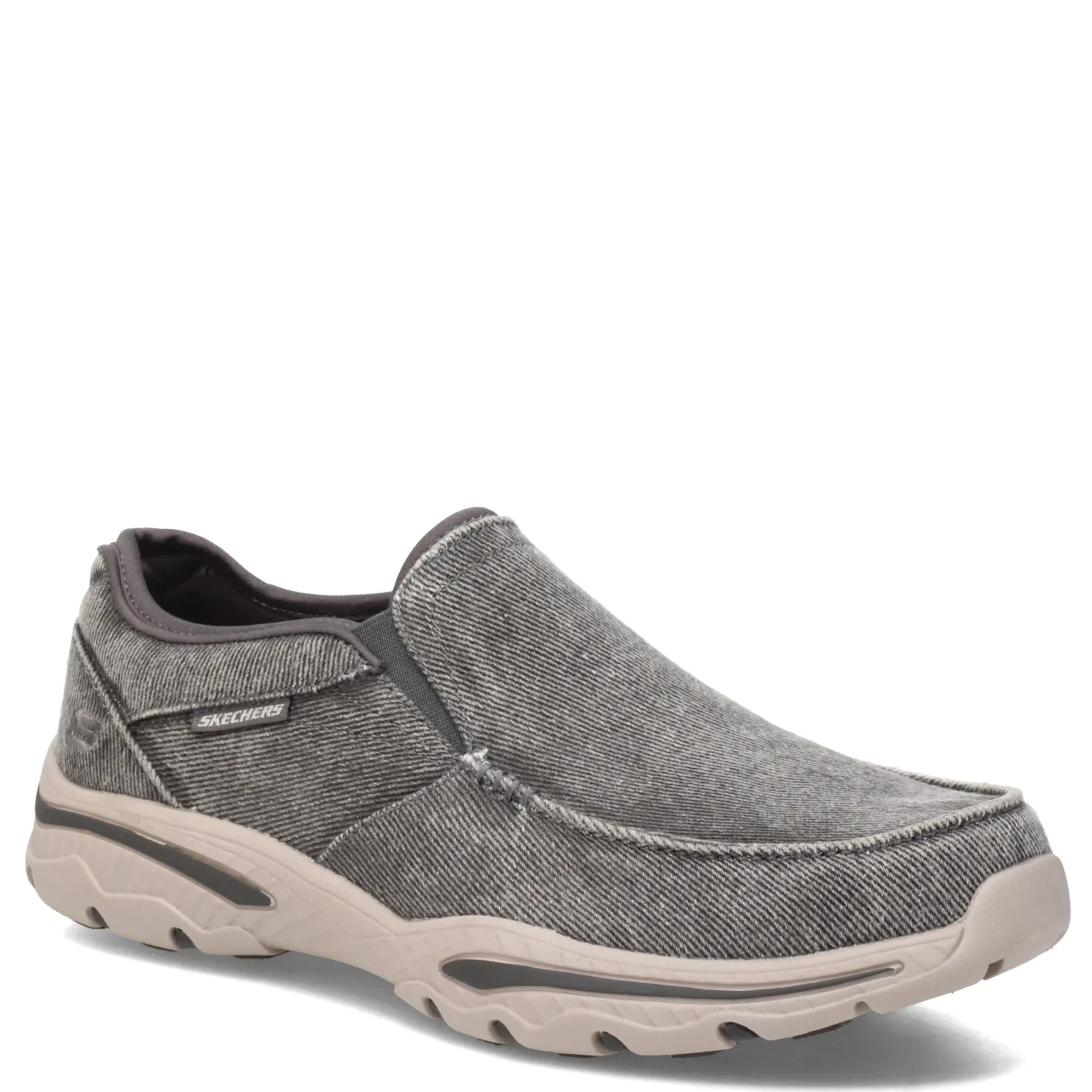 Sneakers & Athletics*Skechers Men's , Relaxed Fit Creston Moseco Slip-On - Wide Width Charcoal