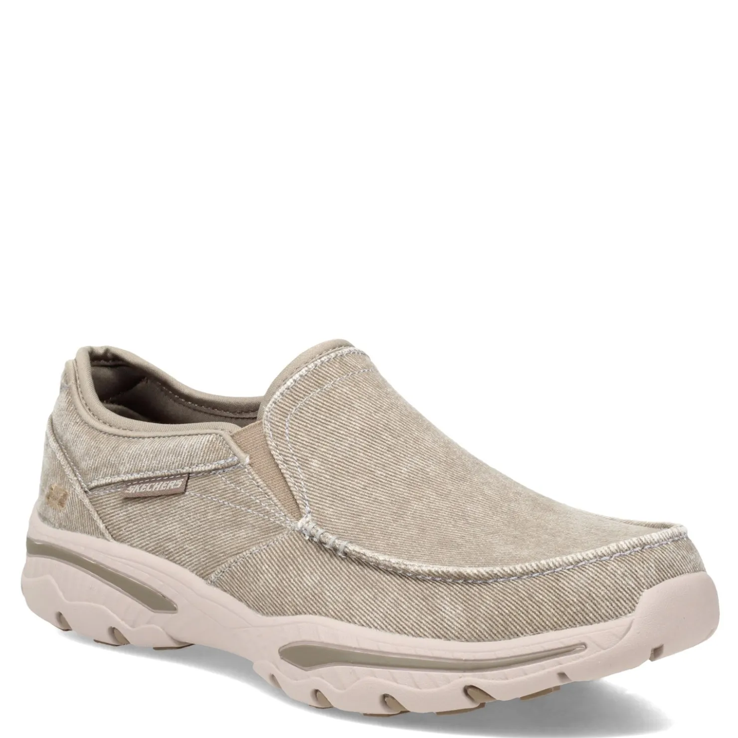 Sneakers & Athletics*Skechers Men's , Relaxed Fit Creston Moseco Slip-On - Wide Width Taupe
