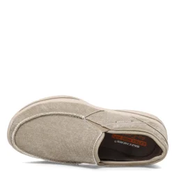 Sneakers & Athletics*Skechers Men's , Relaxed Fit Creston Moseco Slip-On - Wide Width Taupe