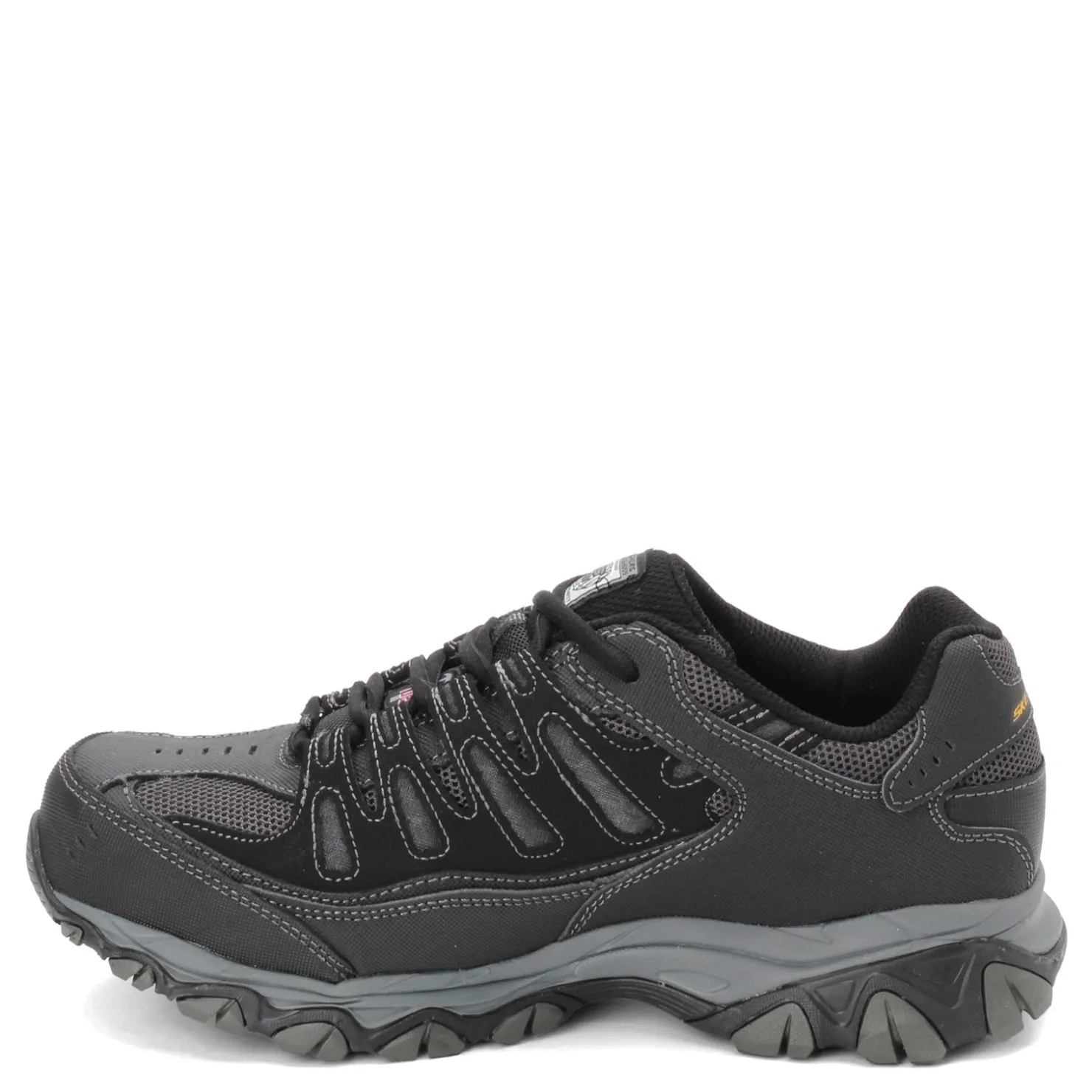 Sneakers & Athletics*Skechers Work Men's Skechers, Relaxed Fit: Cankton ST Work Shoe - Wide Width Black/Charcoal