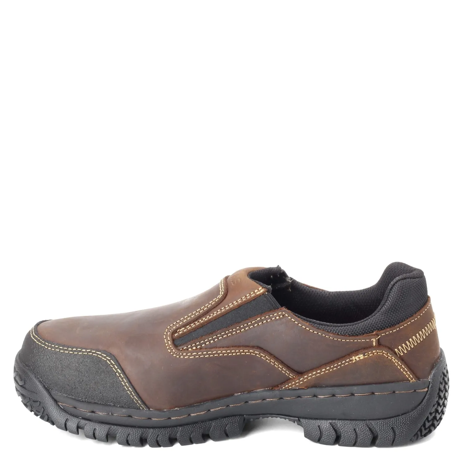 Work & Safety*Skechers Work Men's Skechers, Relaxed Fit: Hartan ST Work Shoe - Wide Width Dark Brown