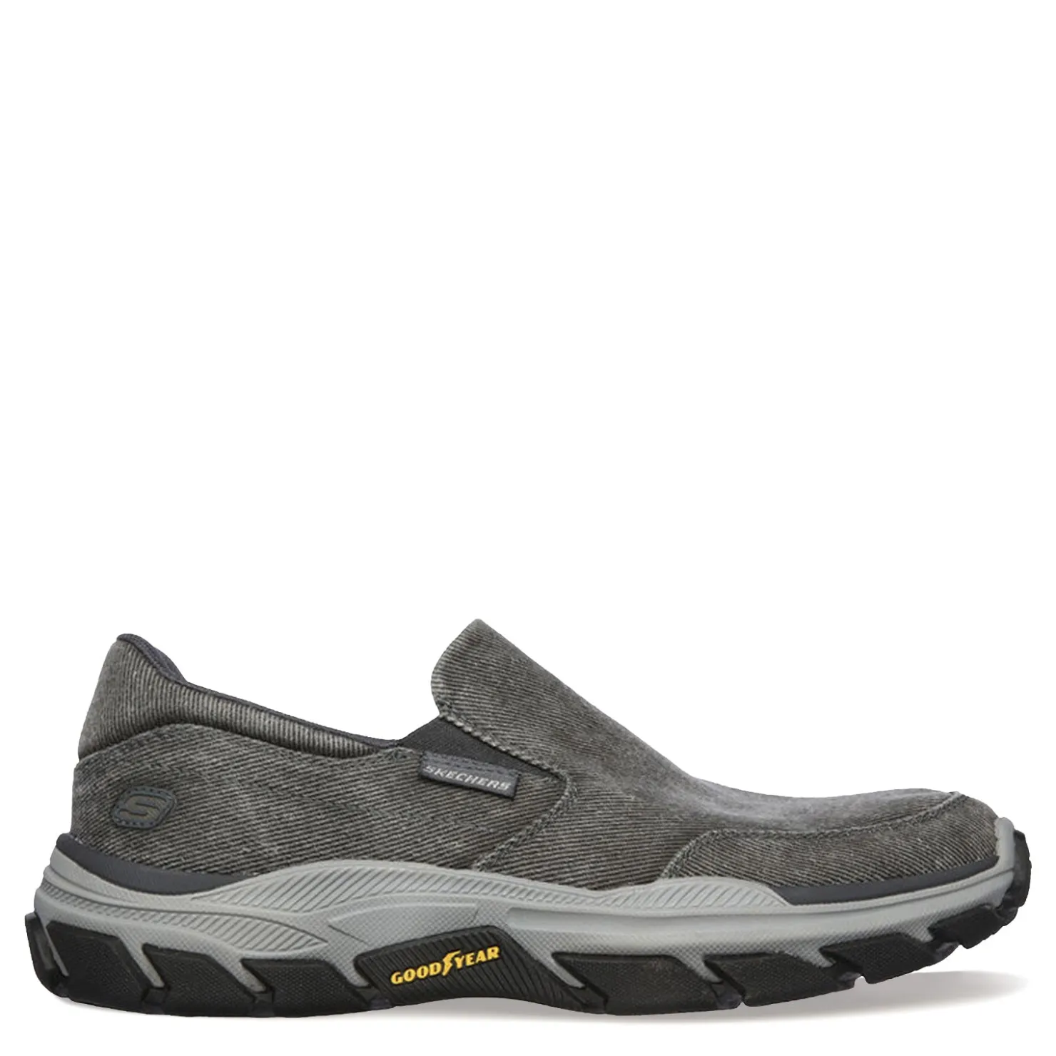 Sneakers & Athletics*Skechers Men's , Respected-Fallston Slip-On - Extra Wide Width Charcoal