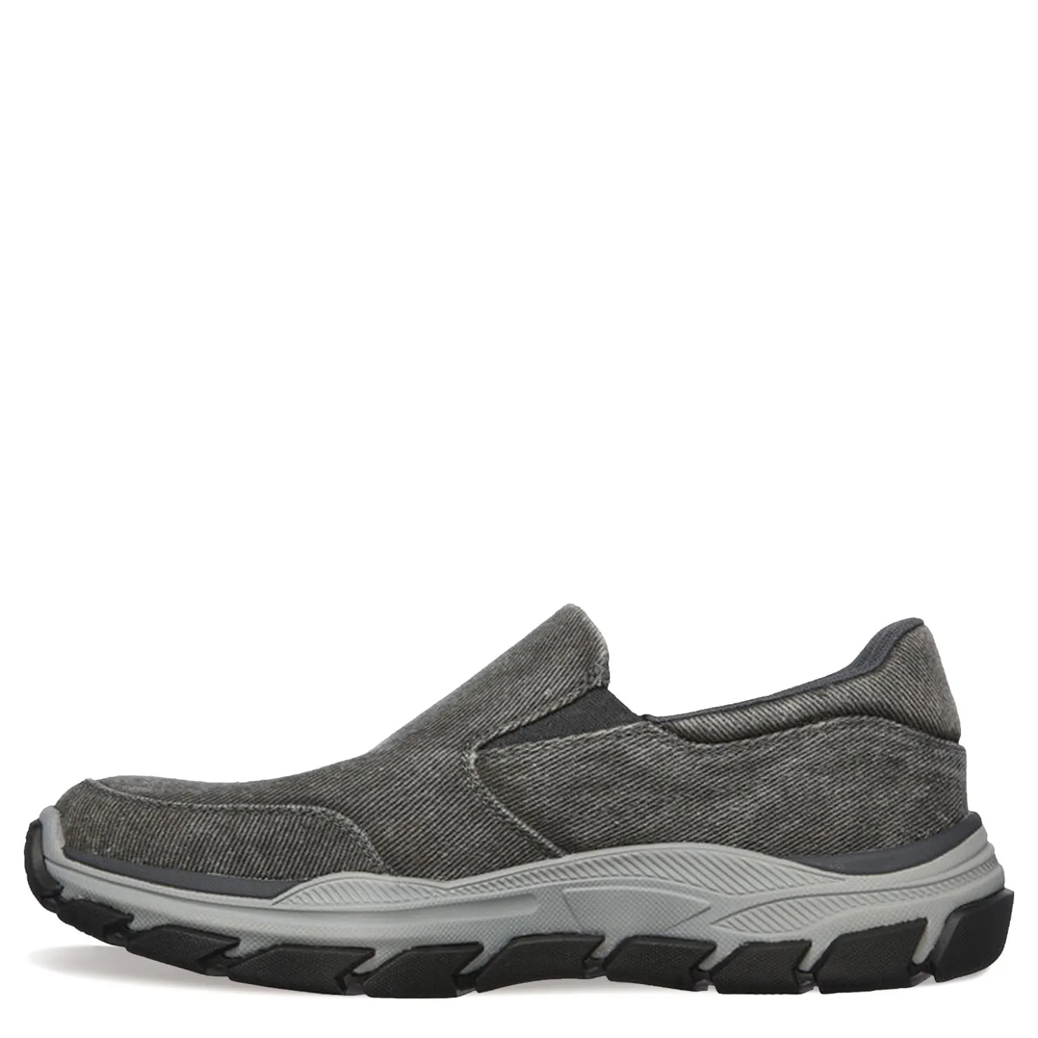 Sneakers & Athletics*Skechers Men's , Respected-Fallston Slip-On - Extra Wide Width Charcoal