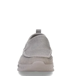 Slip-On Shoes*Skechers Men's , Slade - Munson Slip-On Gray Suede/Mesh