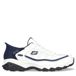 Sneakers & Athletics*Skechers Men's Slip-ins: After Burn - Grill Captain Sneaker White/Navy