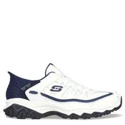 Sneakers & Athletics*Skechers Men's Slip-ins: After Burn - Grill Captain Sneaker - Extra Wide Width White/Navy