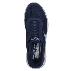 Walking*Skechers Men's , Slip-ins: GO WALK Flex - Hands Up Walking Shoe Navy Grey